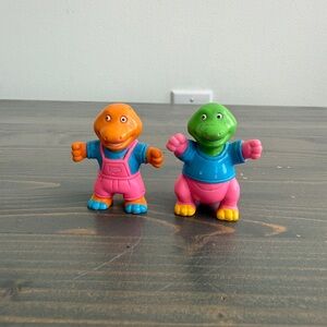 2 x vintage SOMA dinosaur characters